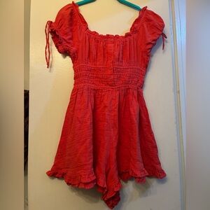 Flirty fun cotton on Smocked romper NWT size 4 festival wear